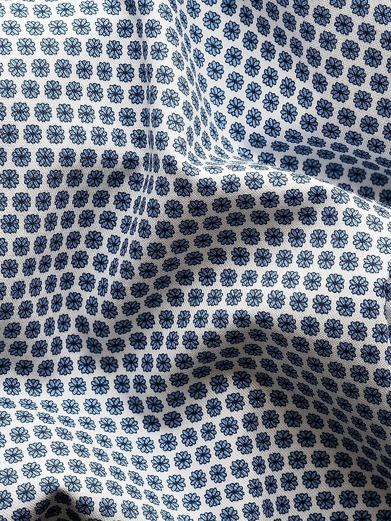 Contemporary-Fit Micro-Floral Shirt