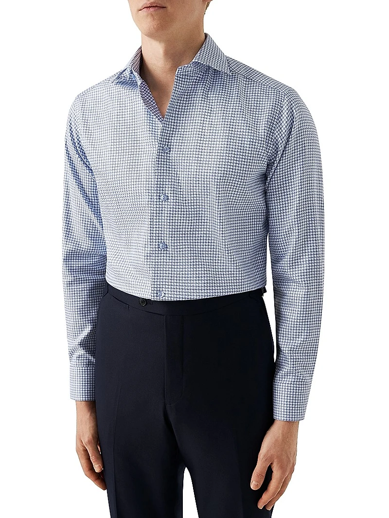 Slim Fit Check King Twill Shirt