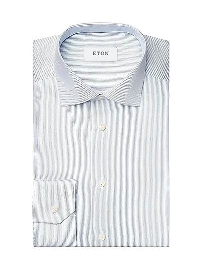 Slim-Fit Striped Twill Shirt