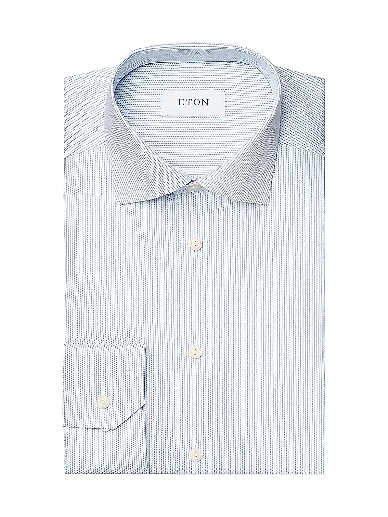 Slim-Fit Striped Twill Shirt