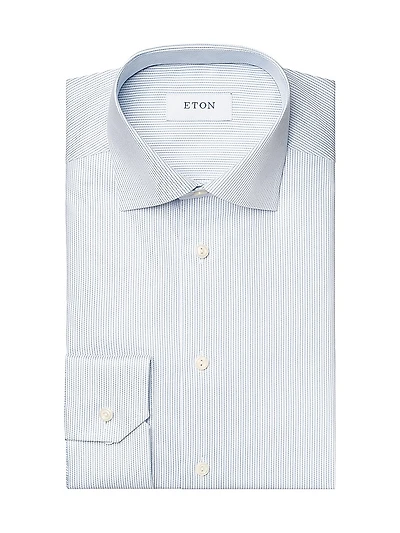 Slim-Fit Striped Twill Shirt
