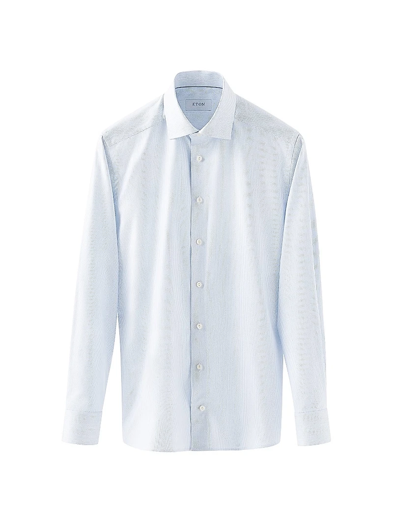 Slim-Fit Striped Twill Shirt