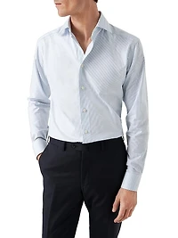 Slim-Fit Striped Twill Shirt