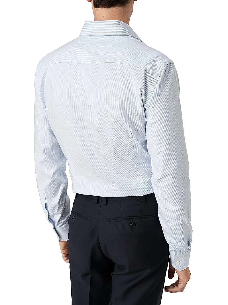 Slim-Fit Striped Twill Shirt