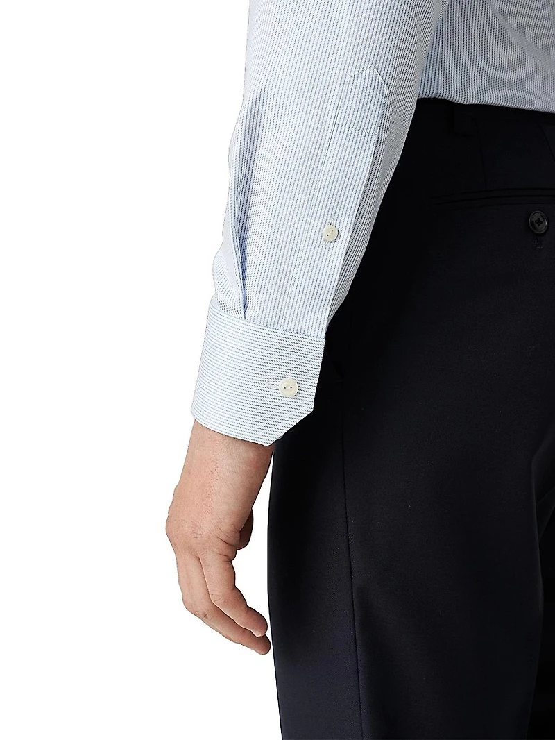 Slim-Fit Striped Twill Shirt