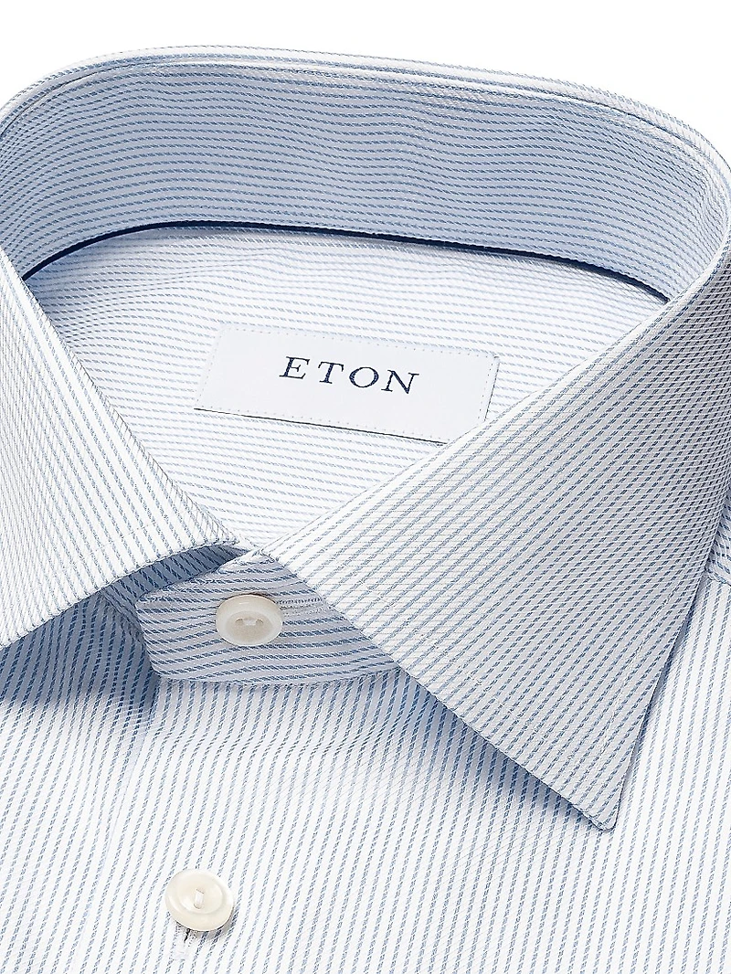 Slim-Fit Striped Twill Shirt