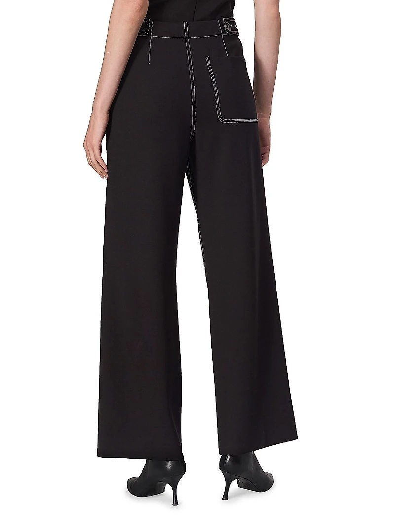 Irina Contrast Stitch Pants