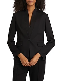 Lucy Ponte Twill Blazer