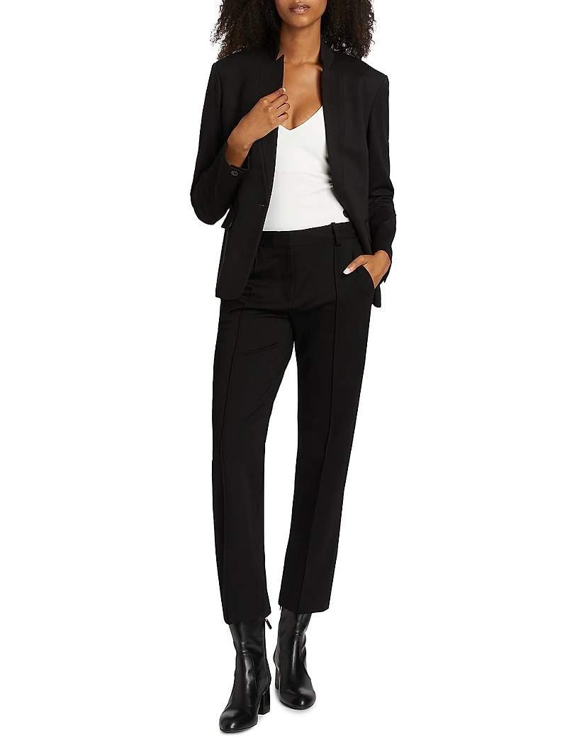 Lucy Ponte Twill Blazer