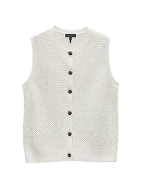 Jax Wool-Blend Sleeveless Cardigan