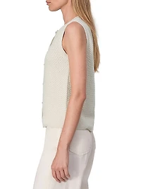 Jax Wool-Blend Sleeveless Cardigan