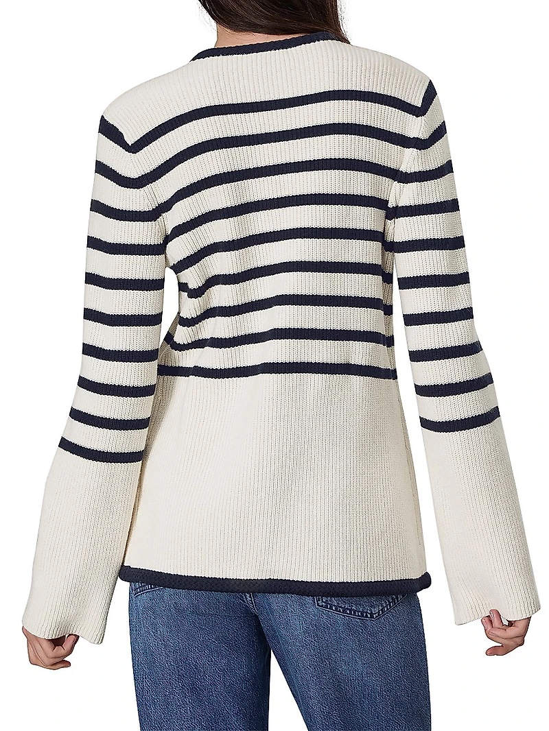 Nancy Striped Longline Cardigan