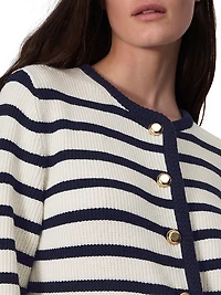 Nancy Striped Longline Cardigan