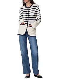 Nancy Striped Longline Cardigan