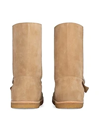 Snow Rider Buckle-Accented Suede Boots