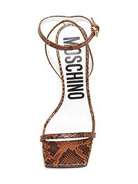 Tina 100MM Snake Leather Sandals