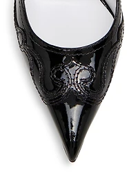 Question Stitching 100MM Leather Pumps