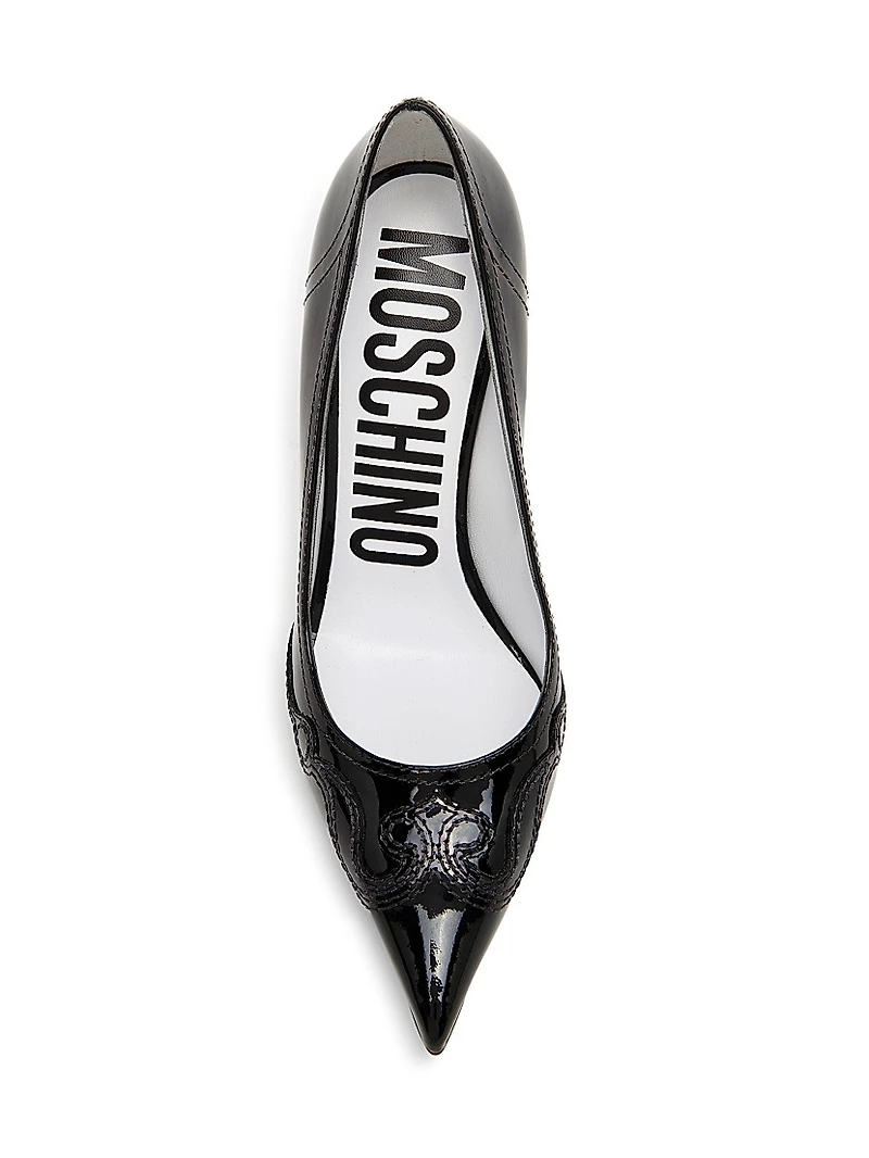 Question Stitching 100MM Leather Pumps