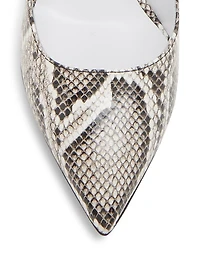 Peace Button 100MM Leather Pumps