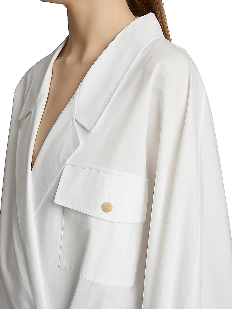 Garth Cotton One-Button Shirt