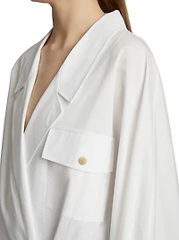 Garth Cotton One-Button Shirt