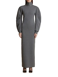 Storm Wool-Blend Turtleneck Maxi Dress