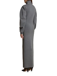 Storm Wool-Blend Turtleneck Maxi Dress