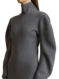 Storm Wool-Blend Turtleneck Maxi Dress