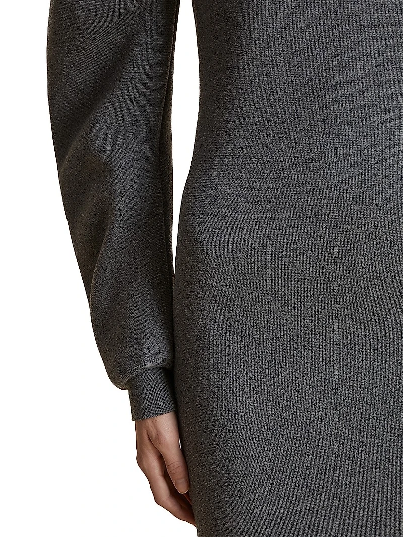 Storm Wool-Blend Turtleneck Maxi Dress