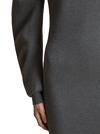 Storm Wool-Blend Turtleneck Maxi Dress