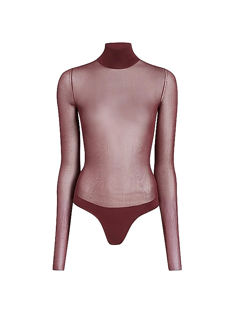 Tallin Sheer Turtleneck Bodysuit