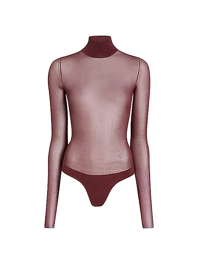 Tallin Sheer Turtleneck Bodysuit