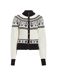 Marc Cashmere-Blend Intarsia-Knit Cardigan