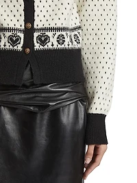 Marc Cashmere-Blend Intarsia-Knit Cardigan