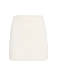 Darrion Wool-Blend A-Line Miniskirt