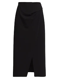 Waldforf Scuba Crepe Midi-Skirt