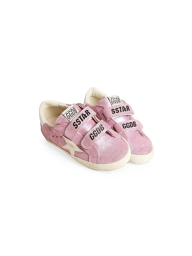 Baby Girl's, Little Girl's & Old School Glitter Star Sneakers