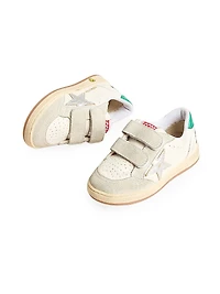 Little Boy's & Ballstar Leather Laminated Star Sneakers