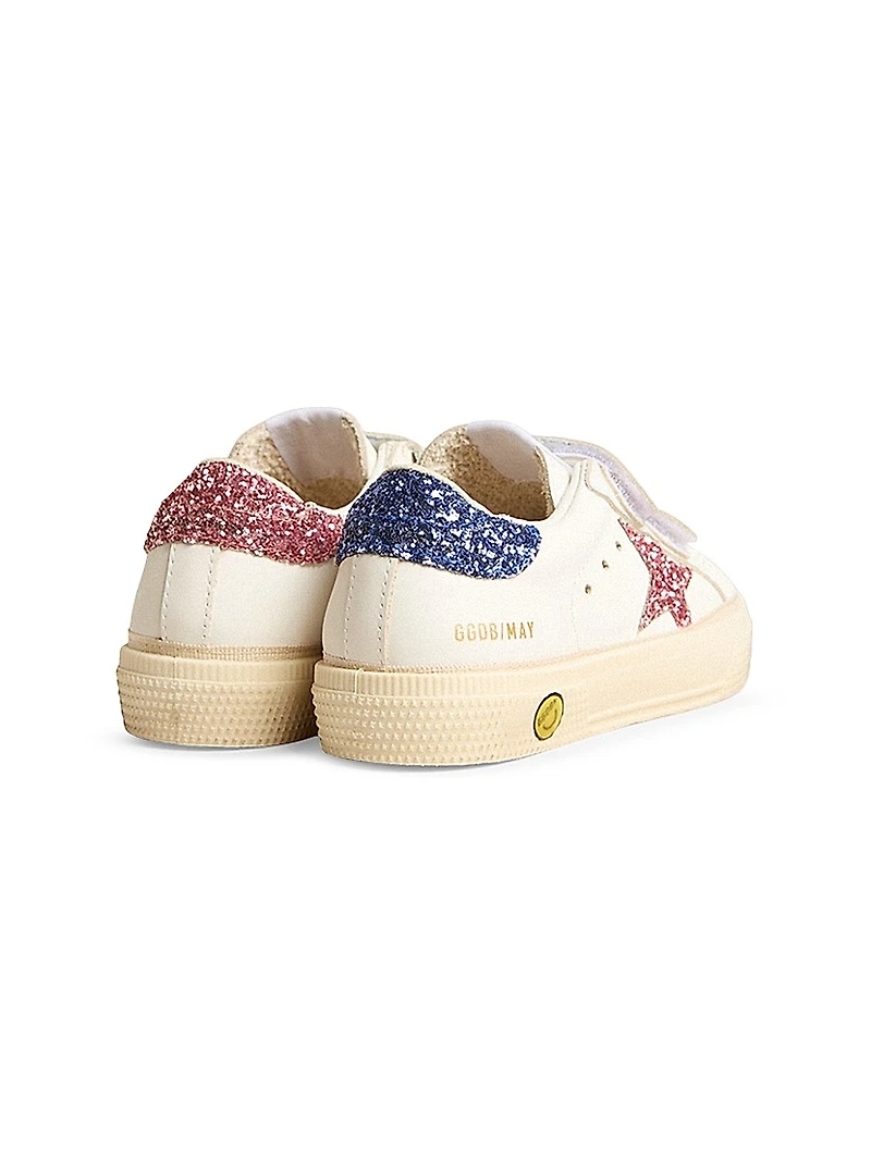 Baby Girl's, Little Girl's & May School Glitter Platform Sneakers