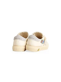 Baby Girl's, Little Girl's & May School Suede Star Glitter Sneakers