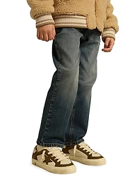 Baby Boy's, Little Boy's & May School Suede Star Platform Sneakers