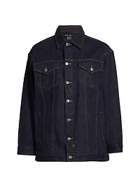 Longline Denim Trucker Jacket