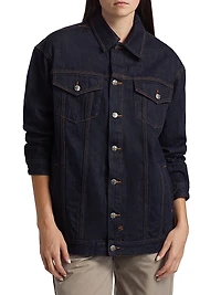 Longline Denim Trucker Jacket
