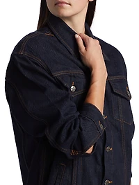 Longline Denim Trucker Jacket