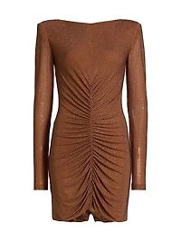 Riley Embellished Ruched Minidress