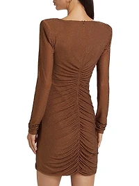 Riley Embellished Ruched Minidress