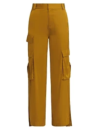Harrison Satin Cargo Pants