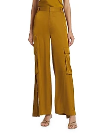 Harrison Satin Cargo Pants