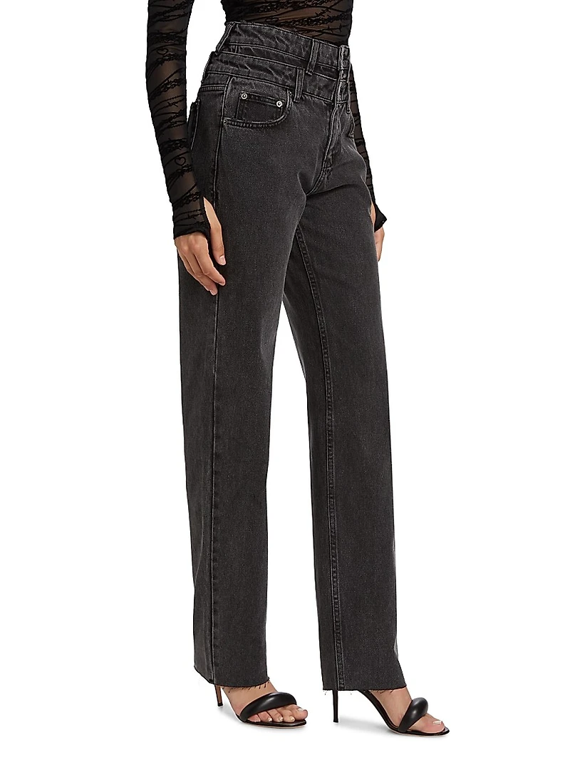 Playback Stacked Waistband Jeans