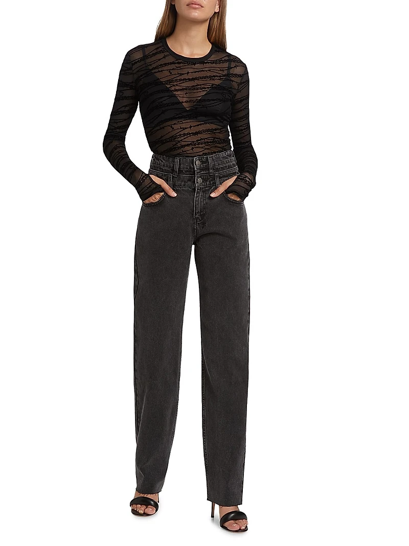 Playback Stacked Waistband Jeans